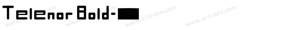 Telenor Bold字体转换